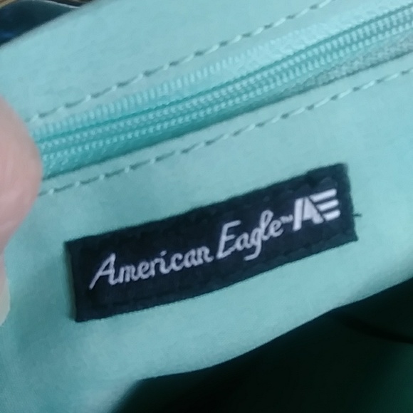 American Eagle kiss clasp floral flowers and bow crossbody bag purse - Picture 6 of 12